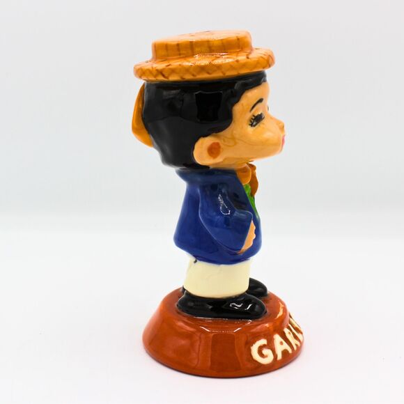 Vintage Italian Boy Garlic Salt Shaker Figurine Retro Kitchen Decor Farmhouse - Picture 6 of 7